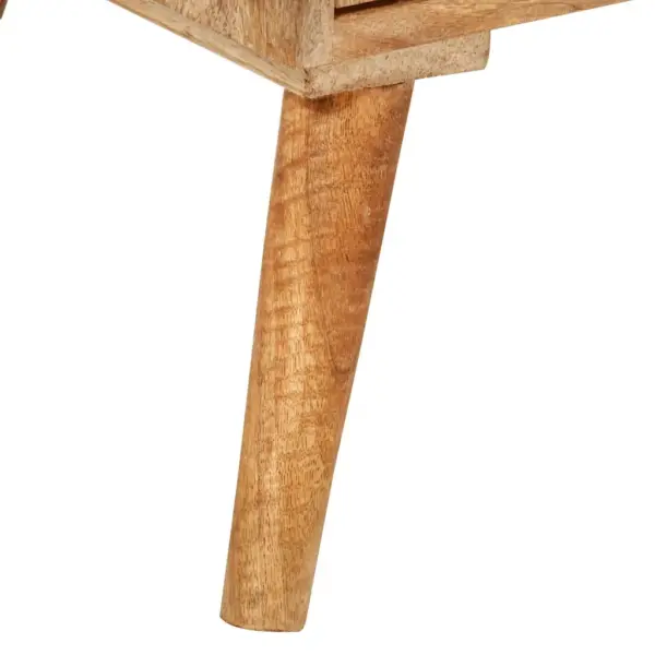 Mangopuidust puhvetkapp nikerdatud mustriga, pleegitatud viimistlus, küllaldase hoiuruumiga, 110 x 30 x 60 cm - 9