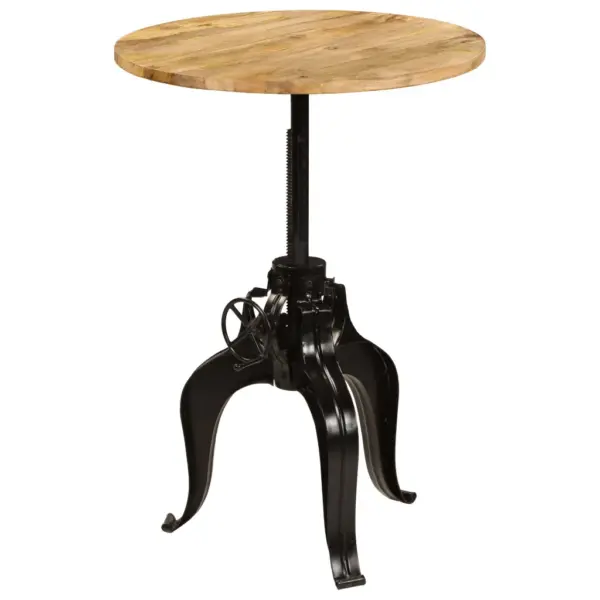 Reguleeritava kõrgusega mangopuidust baarilaud, 75 x 76–110 cm – 9