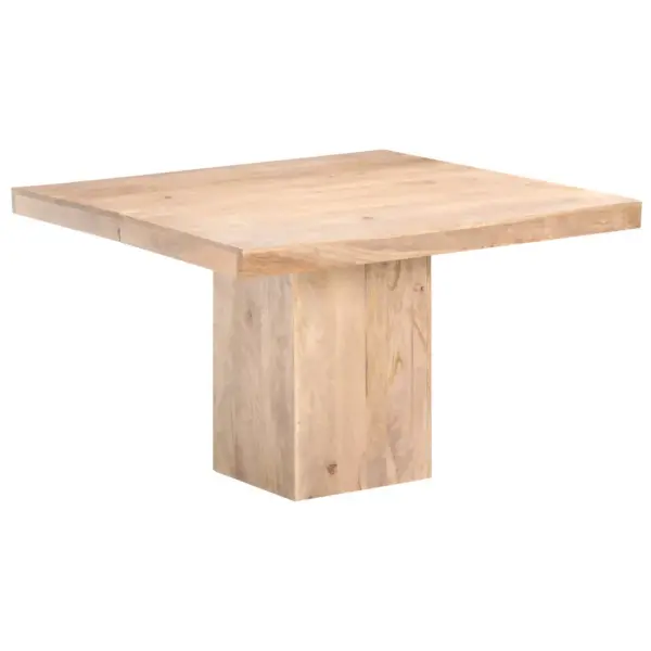 Mangopuidust ruudukujuline söögilaud, 120 x 120 x 77 cm – 8