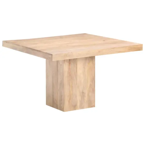 Mangopuidust ruudukujuline söögilaud, 120 x 120 x 77 cm – 9