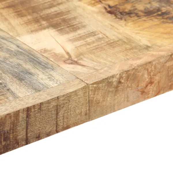 Industriaalstiilis mangopuidust söögilaud terasjalgadel, 180 x 90 x 76 cm – 6