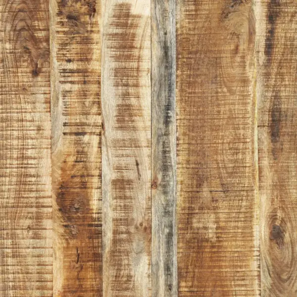 Industriaalstiilis mangopuidust söögilaud terasjalgadel, 180 x 90 x 76 cm – 7