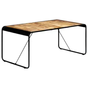 Mangopuidust tööstusliku stiiliga söögilaud, 180 x 90 x 76 cm