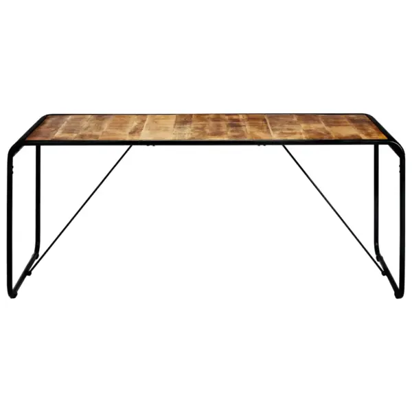 Mangopuidust tööstusliku stiiliga söögilaud, 180 x 90 x 76 cm – 2