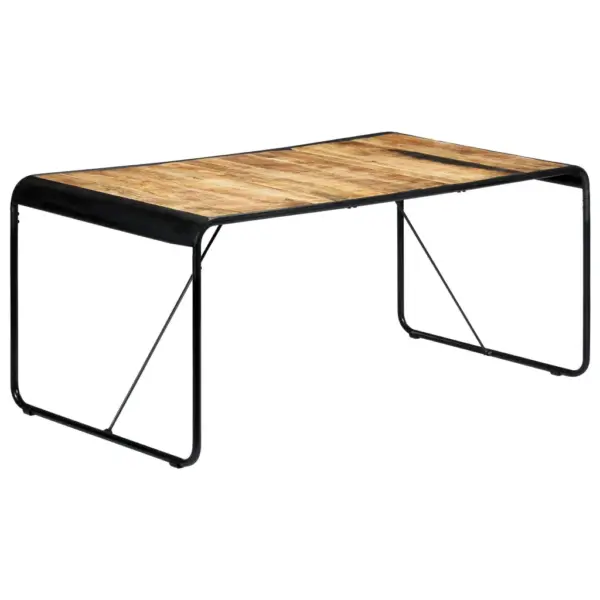 Mangopuidust tööstusliku stiiliga söögilaud, 180 x 90 x 76 cm – 11