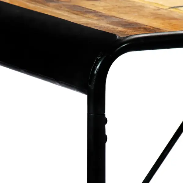 Mangopuidust tööstusliku stiiliga söögilaud, 180 x 90 x 76 cm – 5