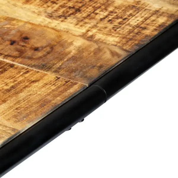 Mangopuidust tööstusliku stiiliga söögilaud, 180 x 90 x 76 cm – 6