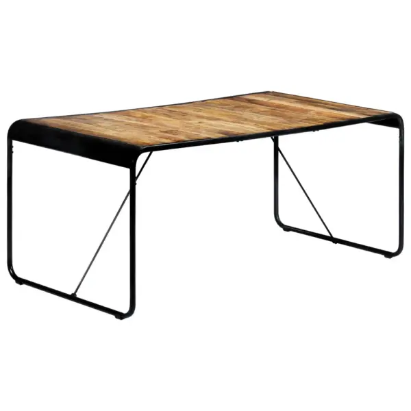 Mangopuidust tööstusliku stiiliga söögilaud, 180 x 90 x 76 cm – 8