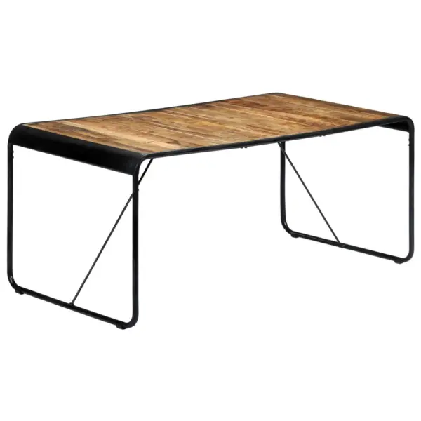 Mangopuidust tööstusliku stiiliga söögilaud, 180 x 90 x 76 cm – 9