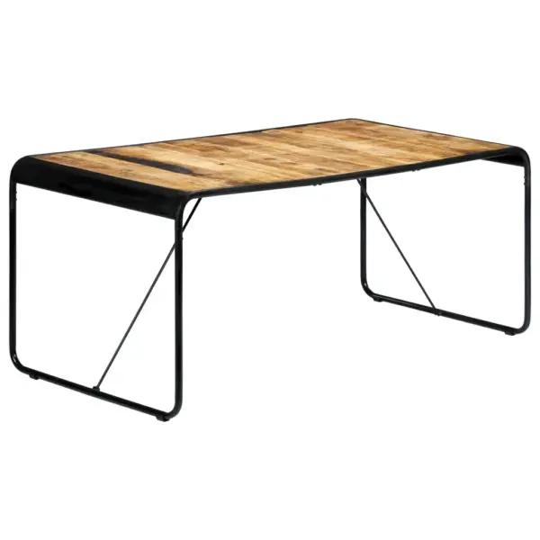 Mangopuidust tööstusliku stiiliga söögilaud, 180 x 90 x 76 cm – 10