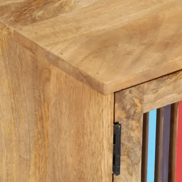 Mangopuidust telerialus kahe ukse ja 2 riiuliga, 120 x 30 x 40 cm – 4