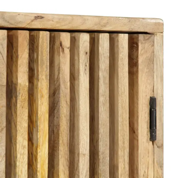 Mangopuidust telerikapp kahe uksega, metalljalgadel, 90 x 30 x 40 cm – 8