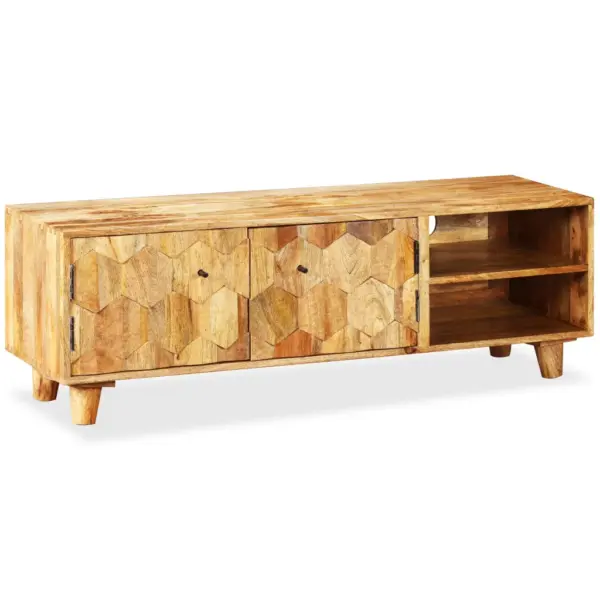 Mangopuidust telerikapp rohke hoiuruumiga, pruun, 118 x 35 x 40 cm – 2