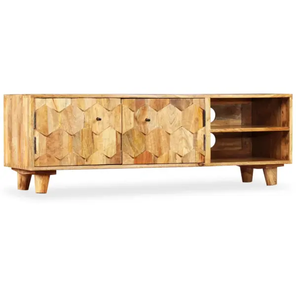 Mangopuidust telerikapp rohke hoiuruumiga, pruun, 118 x 35 x 40 cm – 11