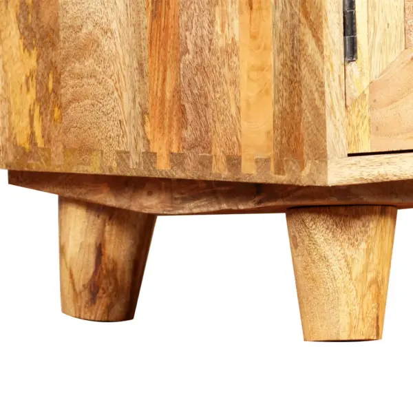 Mangopuidust telerikapp rohke hoiuruumiga, pruun, 118 x 35 x 40 cm – 5