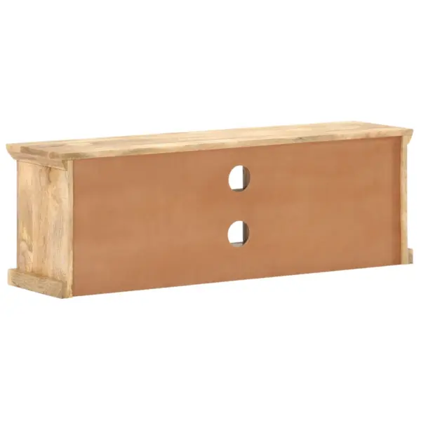 Mangopuidust telerikapp mustade terasustega, 120 x 30 x 40 cm – 5