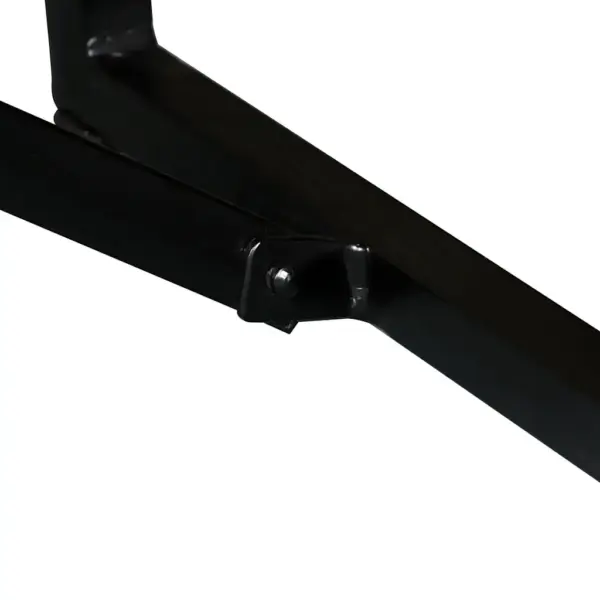Tööstuslik mangopuidust esikupink terasjalgadel, 110 x 35 x 45 cm – 8