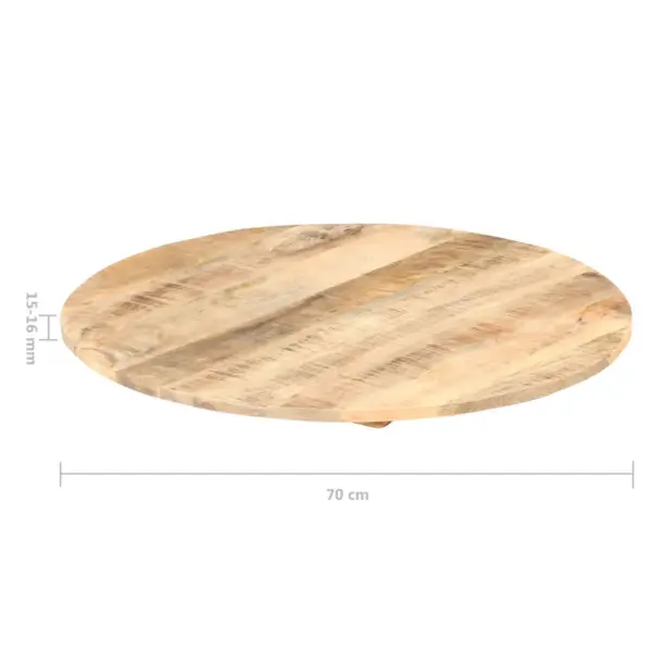 Ümmargune mangopuidust lauaplaat, pruun, 70 cm, paksus 15–16 mm – 3