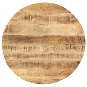 Ümmargune mangopuidust lauaplaat, 80 cm, 25–27 mm, lihvitud, värvitud ja lakitud