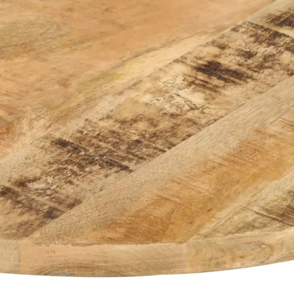 Ümmargune mangopuidust lauaplaat, 80 cm, 25–27 mm, lihvitud, värvitud ja lakitud – 2