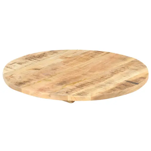 Ümmargune mangopuidust lauaplaat, 80 cm, 25–27 mm, lihvitud, värvitud ja lakitud – 4