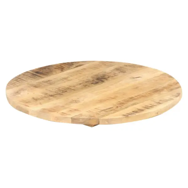 Ümmargune mangopuidust lauaplaat, 80 cm, 25–27 mm, lihvitud, värvitud ja lakitud – 5