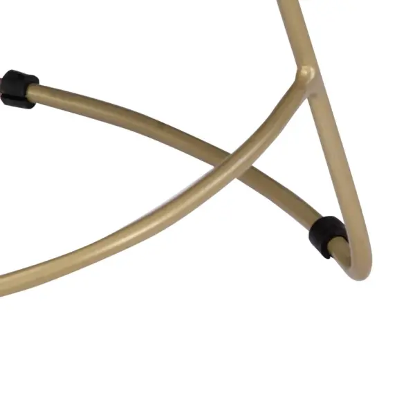 Retrostiilis mangopuust baaripukid, 2 tk, pähkelpruun, messingtoonides raam, 45 x 40 x 62 cm – 8
