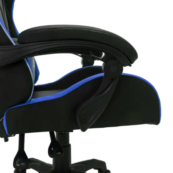 Mänguritool RGB LED-tulede ja jalatoega, sinine-must kunstnahk – 8