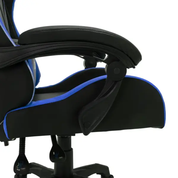 Mänguritool RGB LED-tuledega, sinine-must kunstnahk, reguleeritava kõrgusega – 8