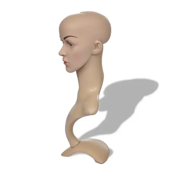 Naismannekeeni pea parukatele ja ehete esitlemiseks, beež, 51 cm – 3