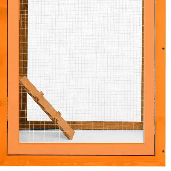 Männi- ja kuusepuidust kanakuut munakasti ja kaldteega, pruun/roheline, 170 x 81 x 110 cm – 8