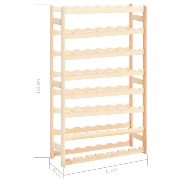 Veiniriiul 56 pudelile, männi täispuit, beež, 72 x 25 x 118 cm – 6