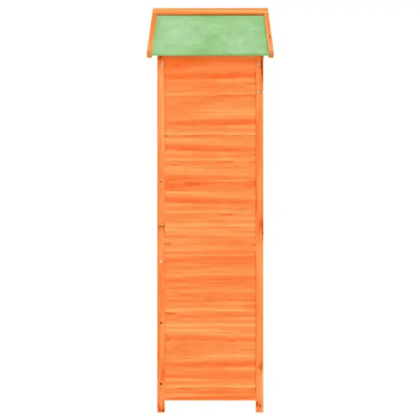 Aiatööriistade kuur pruunist männipuidust ja vineerist, 120 x 53,5 x 170 cm – 6