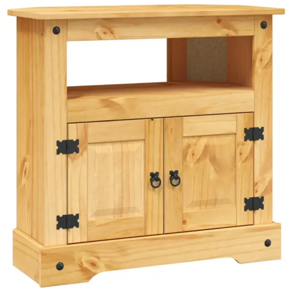 Männipuidust konsoollaud ja TV-kapp, Corona Mehhiko stiilis, pruun, 80 x 43 x 78 cm – 2