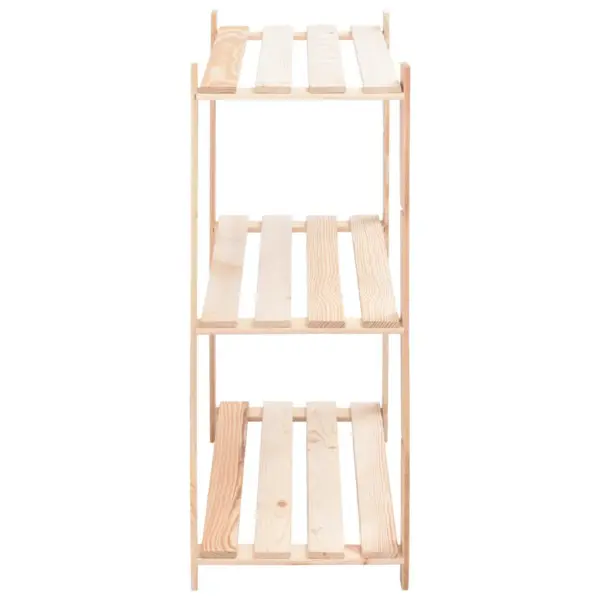 3-korruselised männipuidust hoiuriiulid, 5 tk, pruun, 80 x 38 x 90 cm, kandevõime 150 kg – 5
