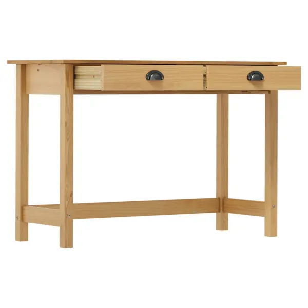 Meekarva männipuidust konsoollaud Hill 2 sahtliga, 110 x 45 x 74 cm – 3
