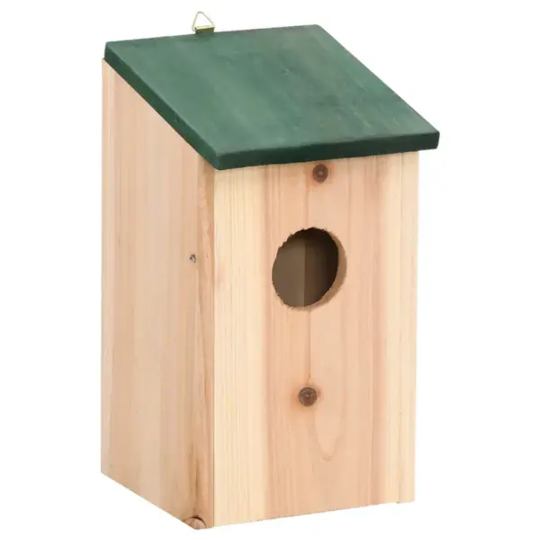 Linnupesakastid rohelise katusega, 8 tk, männipuit, 12 x 12 x 22 cm – 2