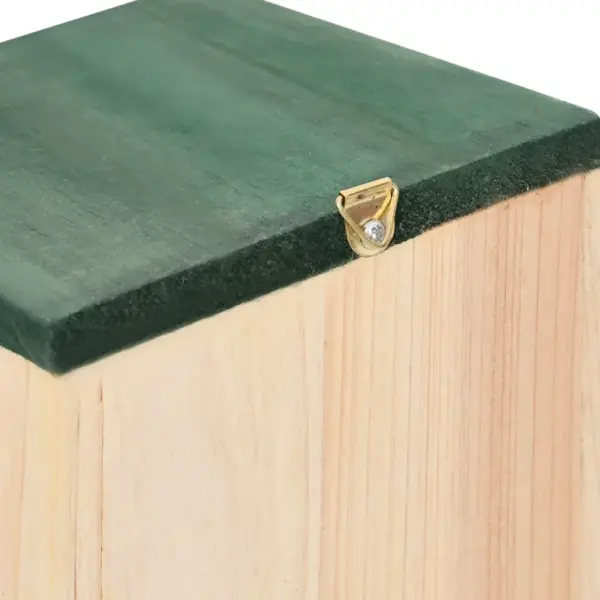 Linnupesakastid rohelise katusega, 8 tk, männipuit, 12 x 12 x 22 cm – 6
