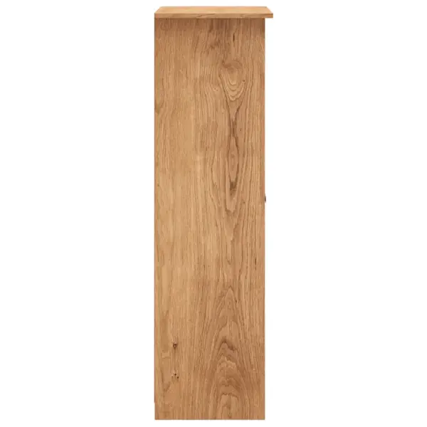 Männipuidust riidekapp kahe riiuli ja riputustoruga, 80 x 50 x 171,5 cm, naturaalne, Panama sari – 6