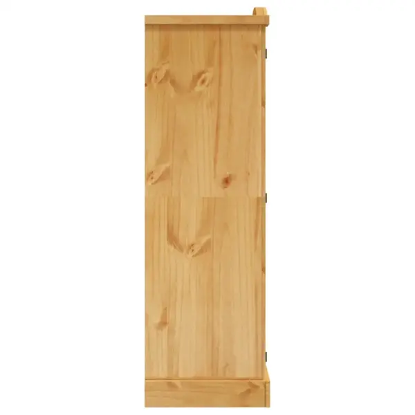 Männipuidust riidekapp Corona stiilis, 2 uksega, pruun, 101 x 52 x 170 cm – 6