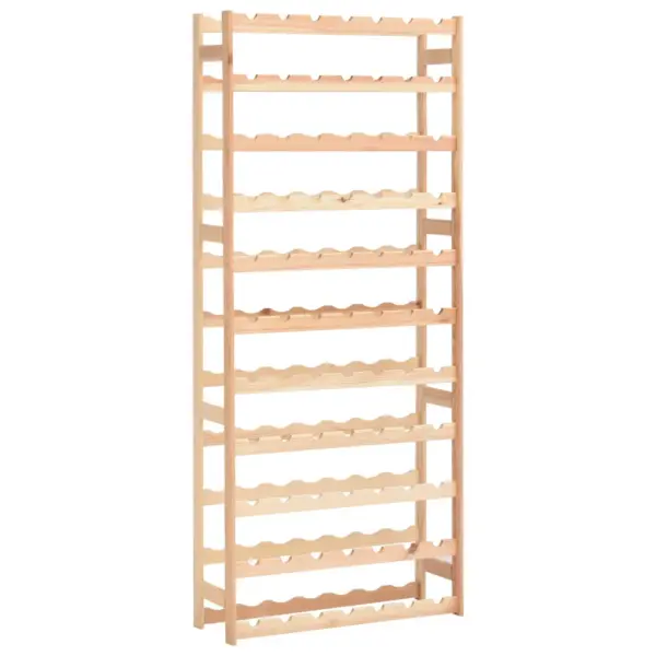 Männipuidust veiniriiul 77 pudelile, beež, 72 x 25 x 166 cm - 2