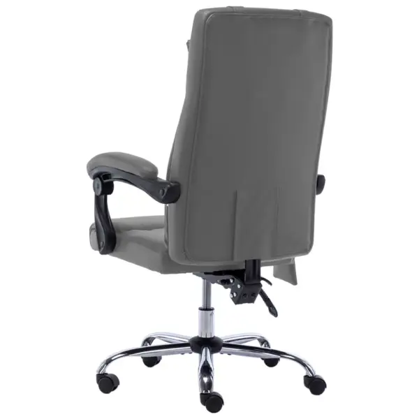 Massaažiga ergonoomiline kontoritool, antratsiithall kunstnahk, kallutatav seljatugi – 4