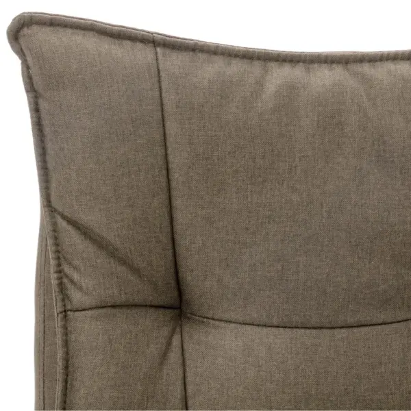 Massaaži ja soojendusega ergonoomiline kontoritool jalatoega, pruunikashall kangas, 64 x 68 x 113–120 cm – 7