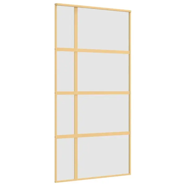 Mattklaasiga liuguks kuldse alumiiniumraamiga, 102,5 x 205 cm – 2