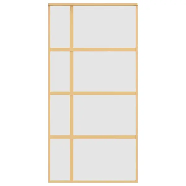 Mattklaasiga liuguks kuldse alumiiniumraamiga, 102,5 x 205 cm – 4