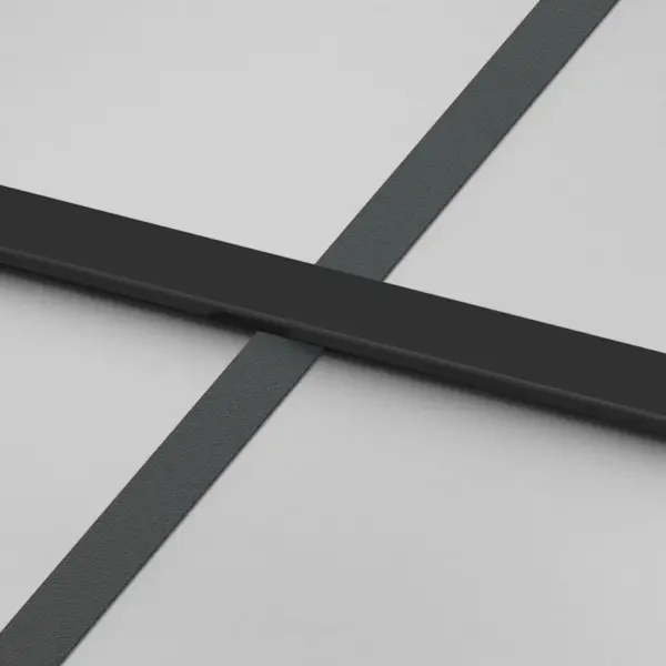 Matt must karastatud klaasist liuguks alumiiniumraamiga, 102,5 x 205 cm – 6