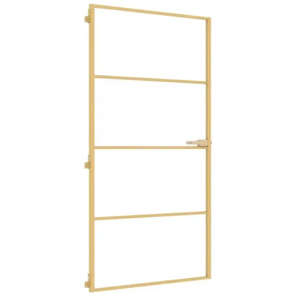 Mattklaasist siseuks kuldse alumiiniumraamiga, 102,5 x 201,5 cm – 2