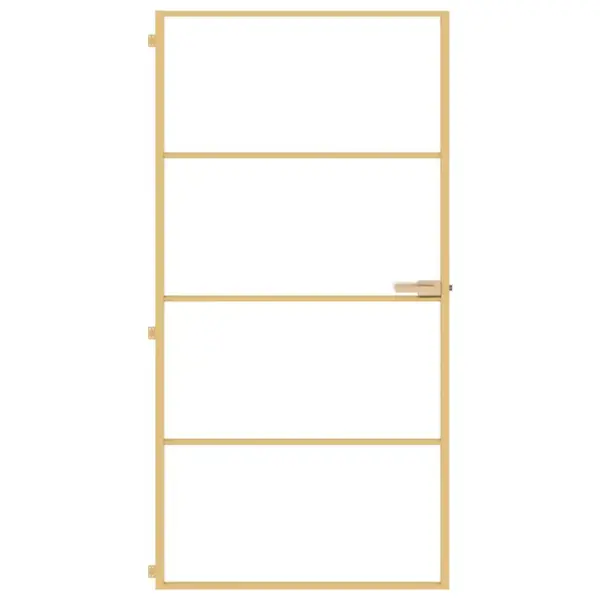 Mattklaasist siseuks kuldse alumiiniumraamiga, 102,5 x 201,5 cm – 3