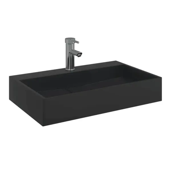 Mattmust mineraalvalamist valamu kraaniavaga, 60 x 38 x 11 cm – 3