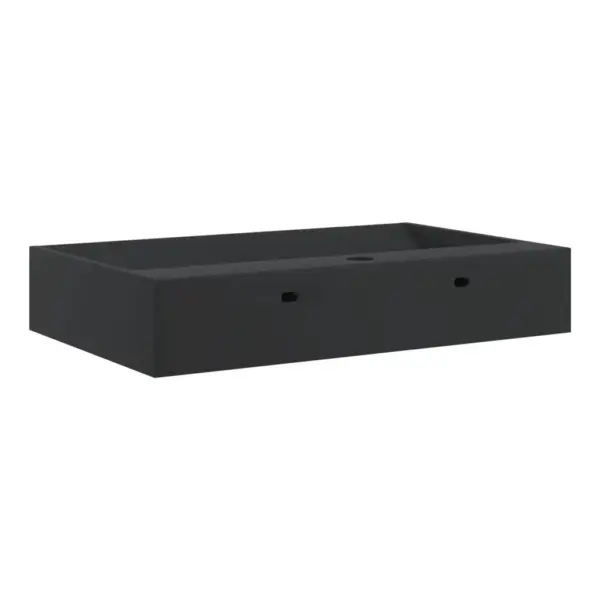 Mattmust mineraalvalamist valamu kraaniavaga, 60 x 38 x 11 cm – 6